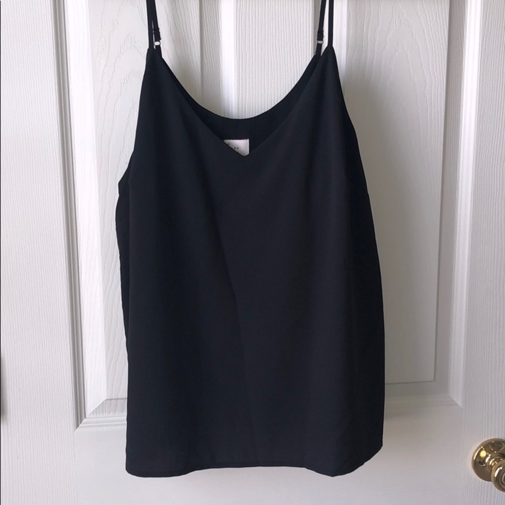 A New Day Black Lined Tank